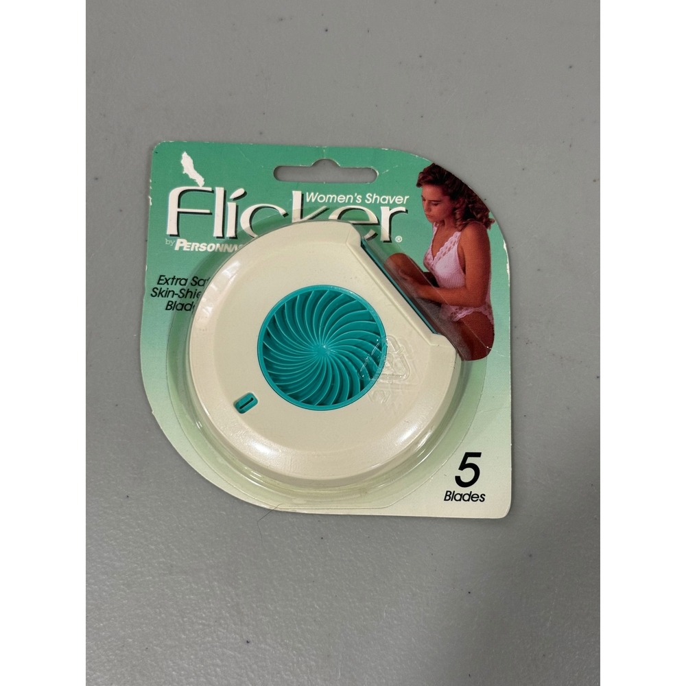 Vintage 1994 Flicker by Personna Womens Shaver 5 Blades New Sealed 16-524-1